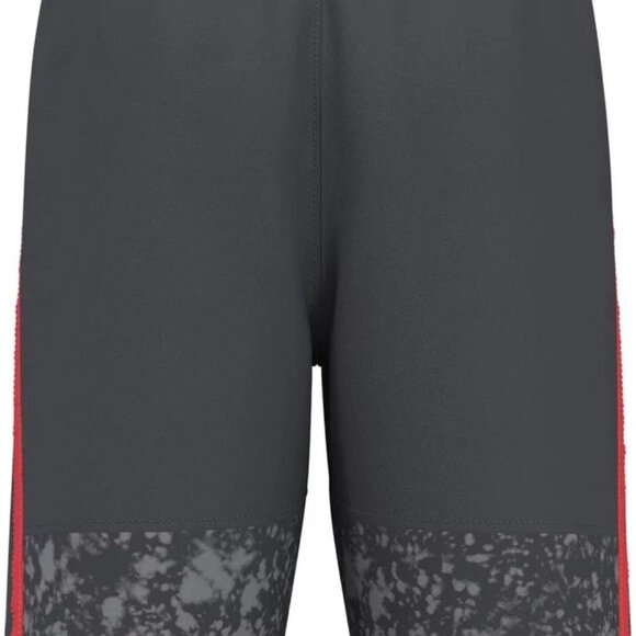 Under Armour Kids Stunt 3.0 Printed Shorts 1361804 Gray Red Size LG (14-16) - Picture 2 of 4